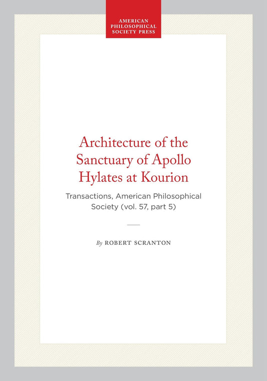 Architecture of the Sanctuary of Apollo Hylates at Kourion