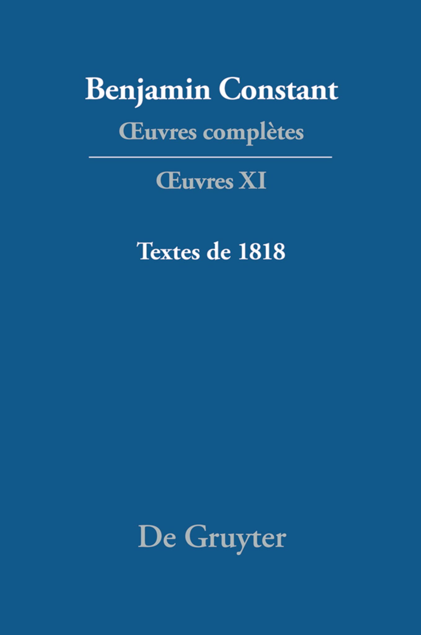 Textes de 1818
