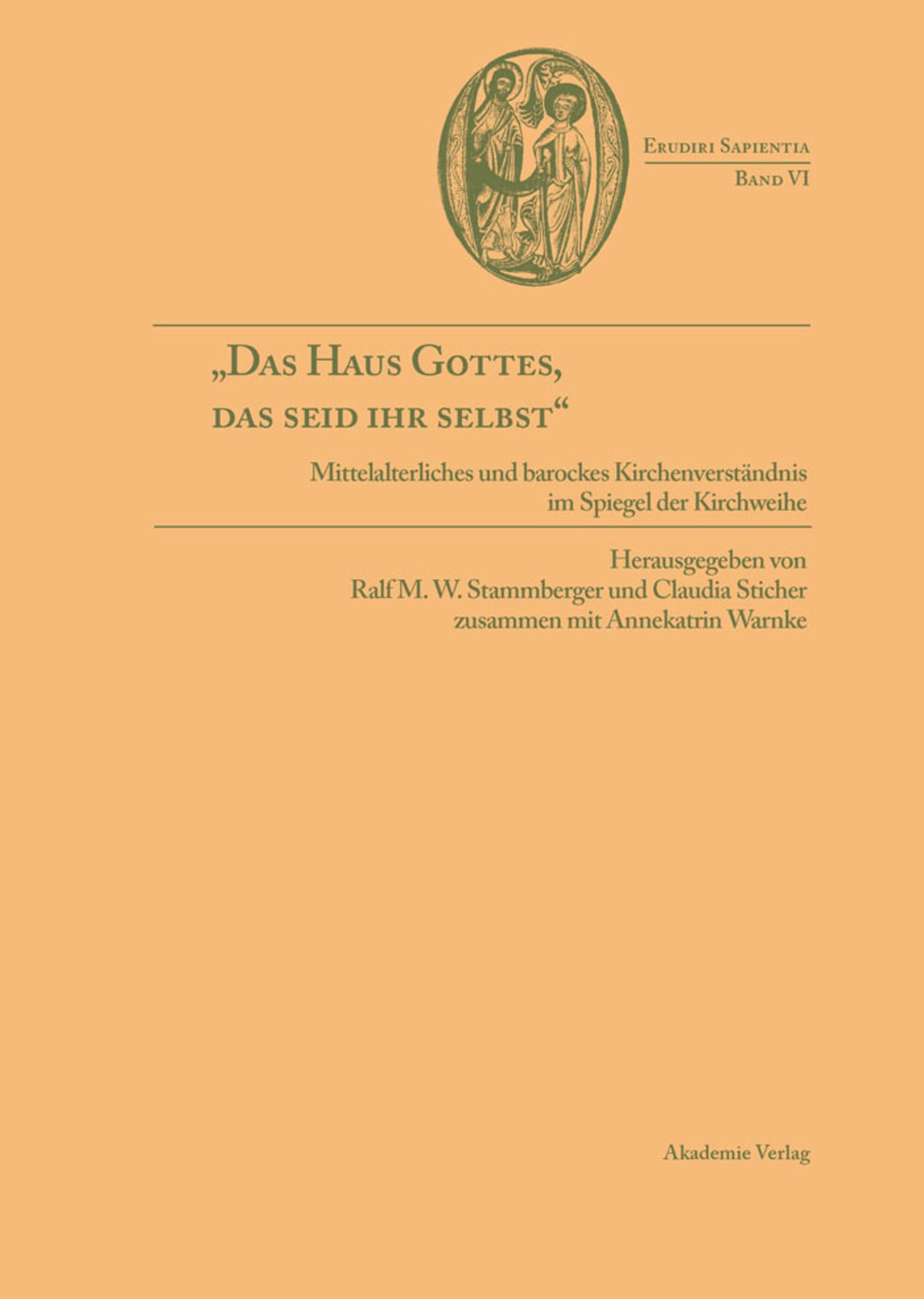 Cover image for "Das Haus Gottes, das seid ihr selbst" ISBN 9783050037806