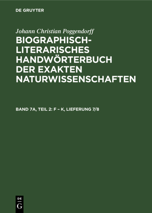 F – K, Lieferung 7/8