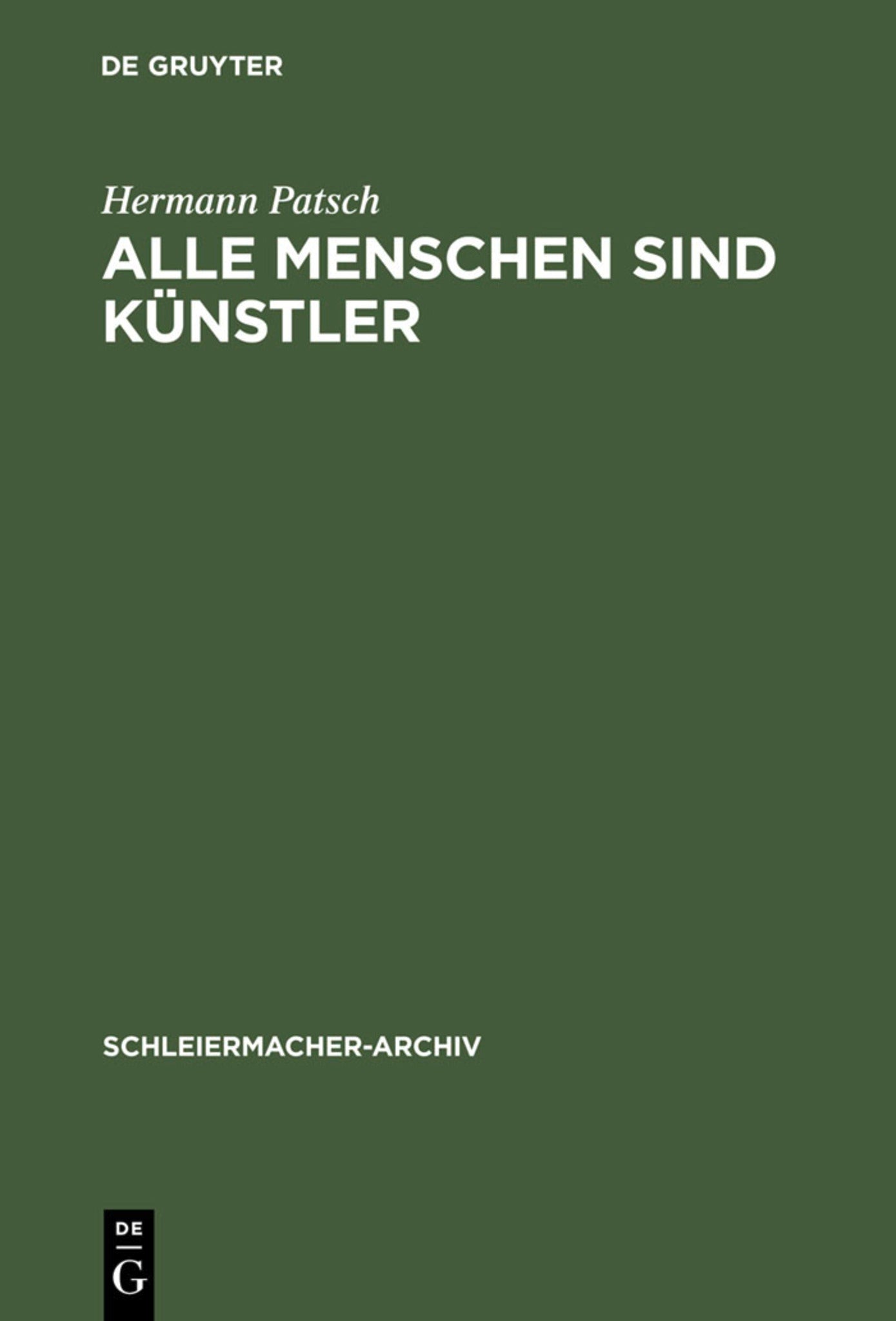 Alle Menschen sind Künstler