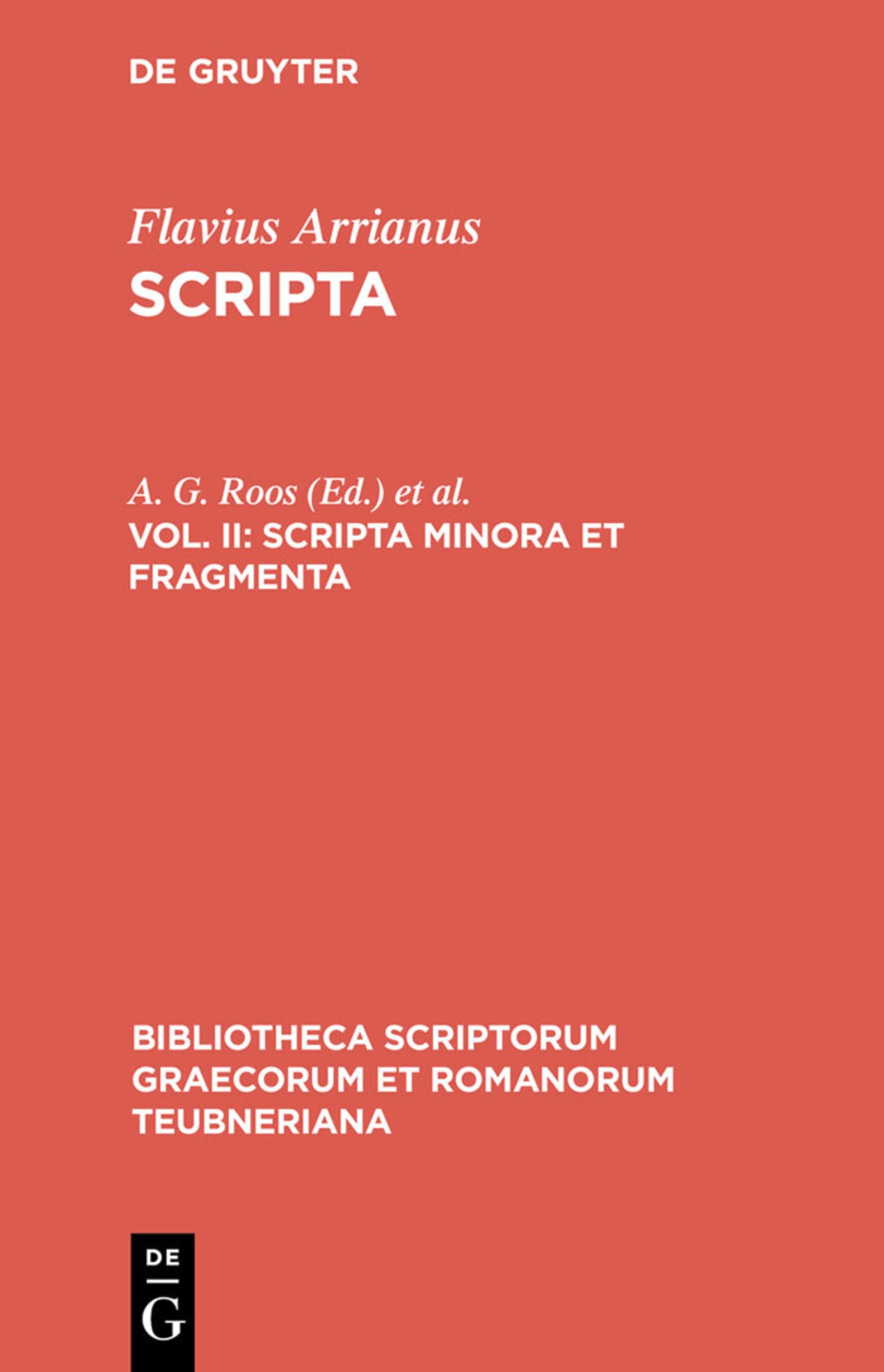 Cover image for Scripta minora et fragmenta ISBN 9783598712425