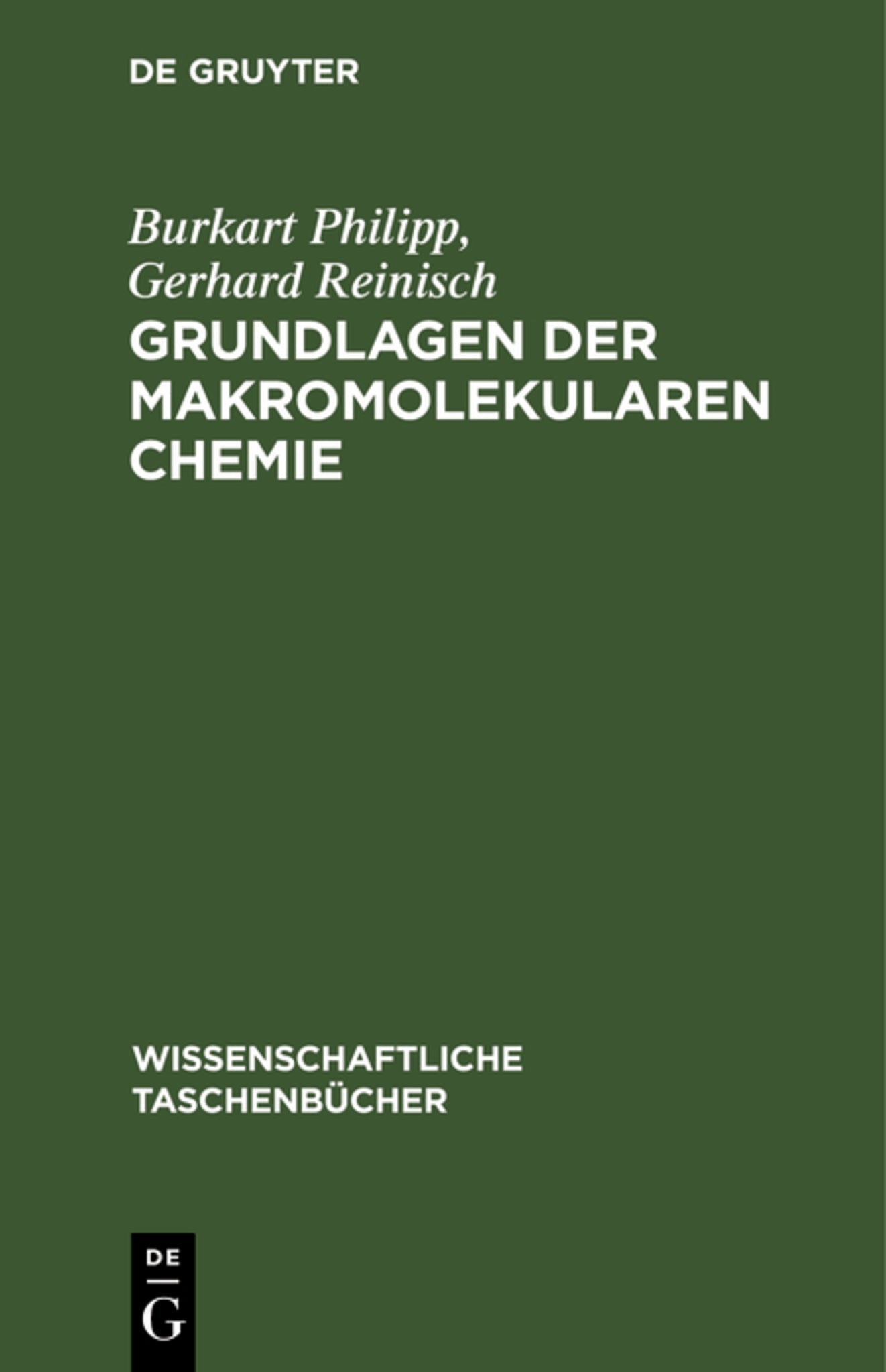 Cover image for Grundlagen der makromolekularen Chemie ISBN 9783112596814
