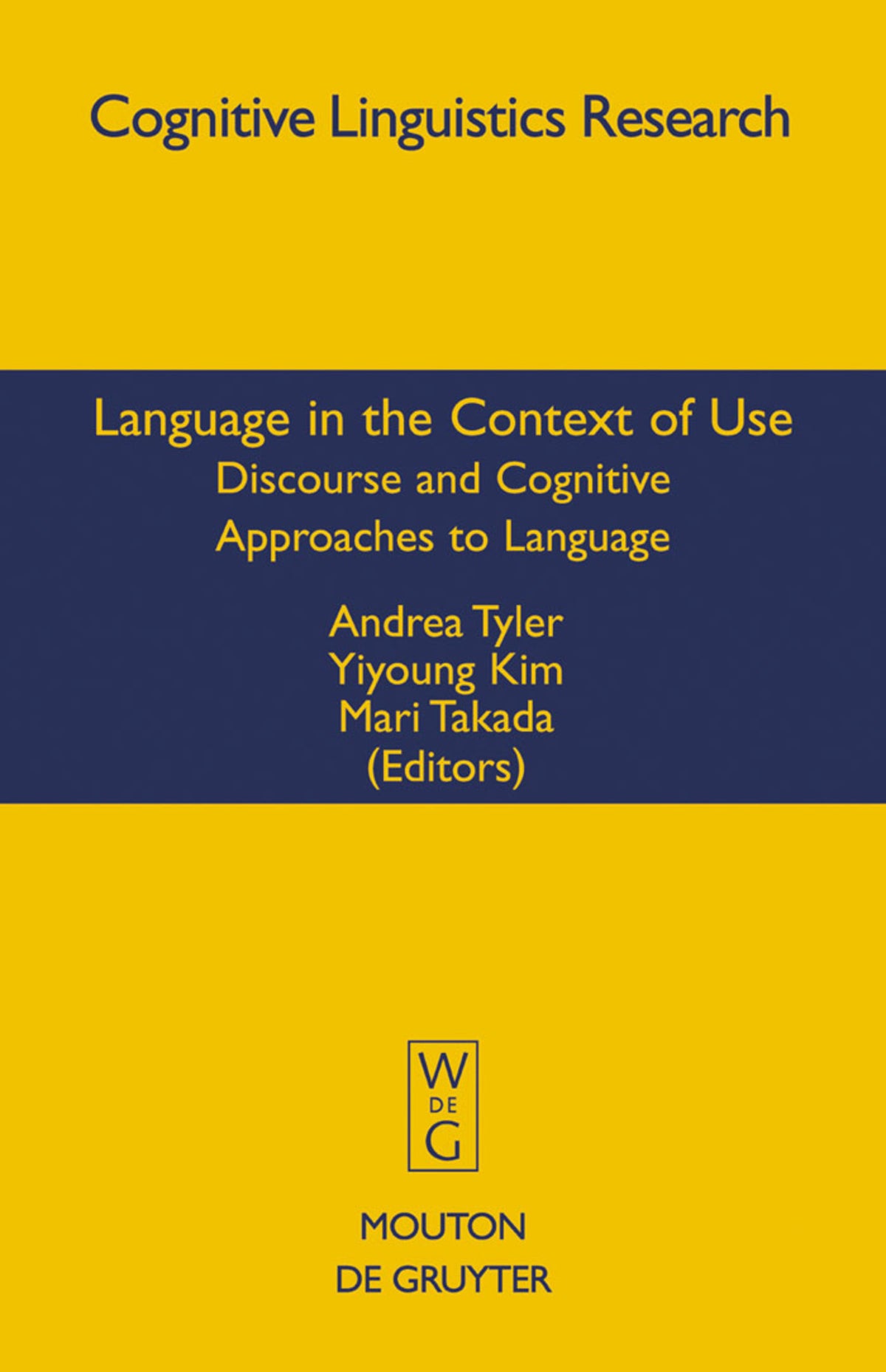 Cover image for Language in the Context of Use ISBN 9783110196191