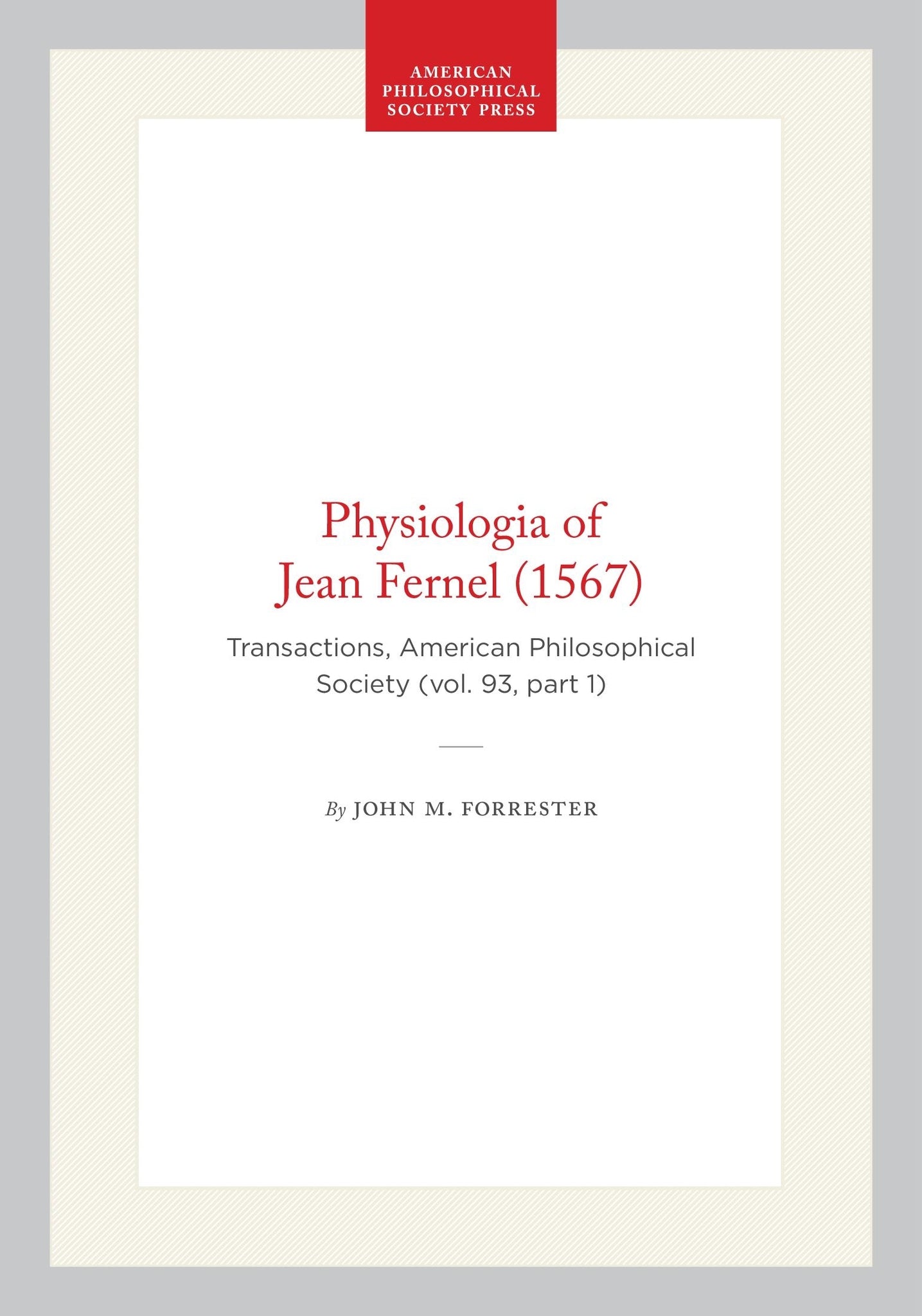 Physiologia of Jean Fernel (1567)