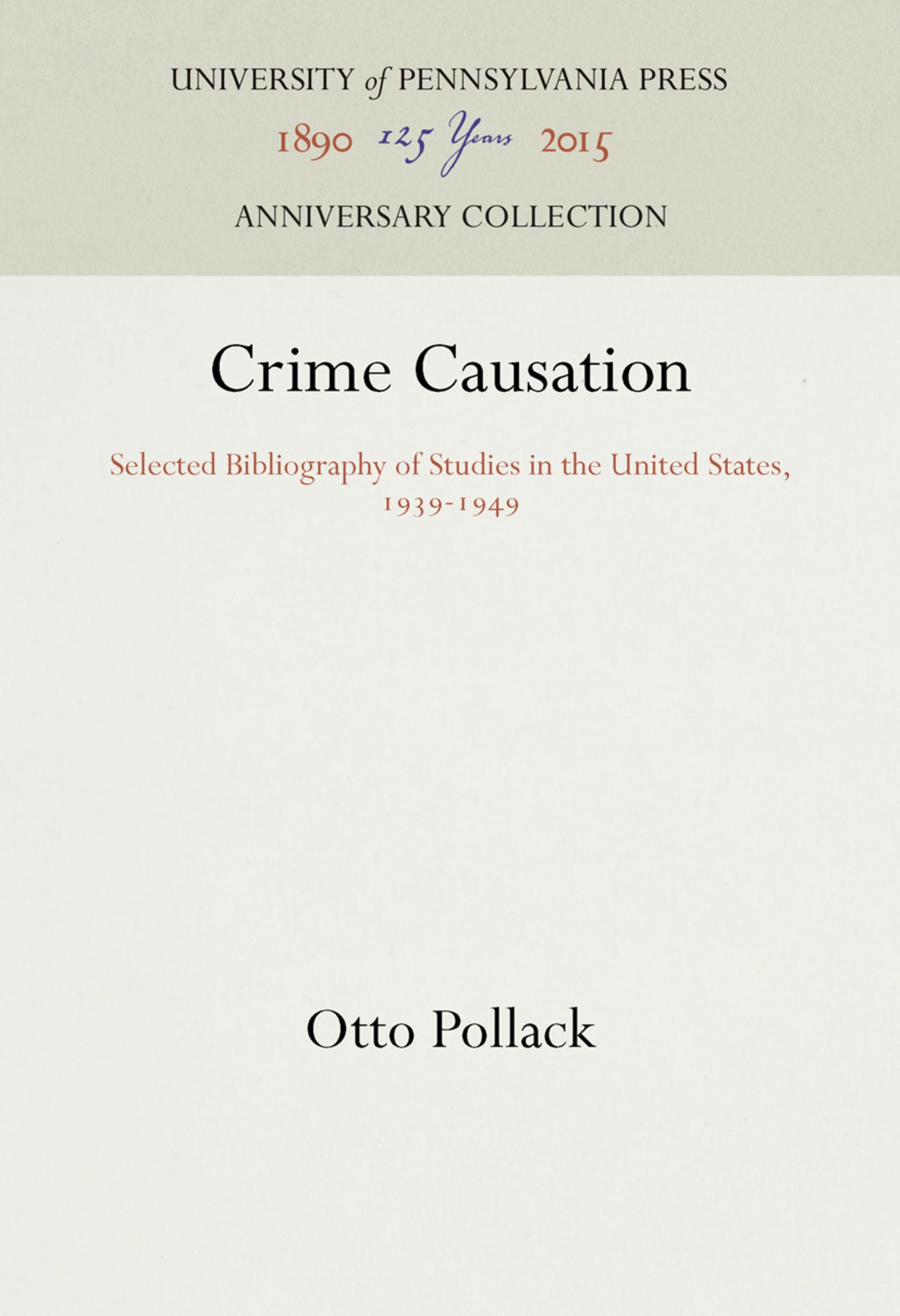 Crime Causation