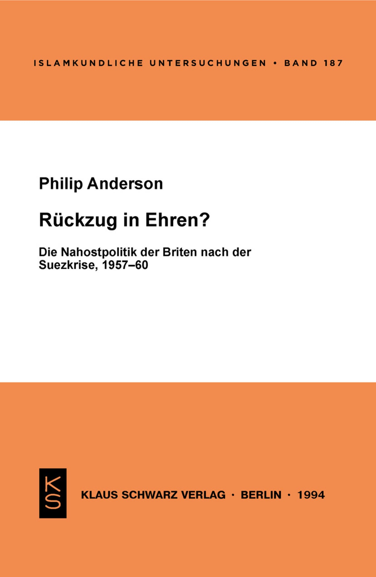 Cover image for Rückzug in Ehren? ISBN 9783879972371
