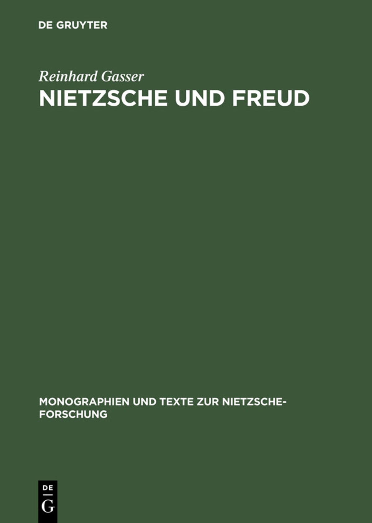 Cover image for Nietzsche und Freud ISBN 9783110149609