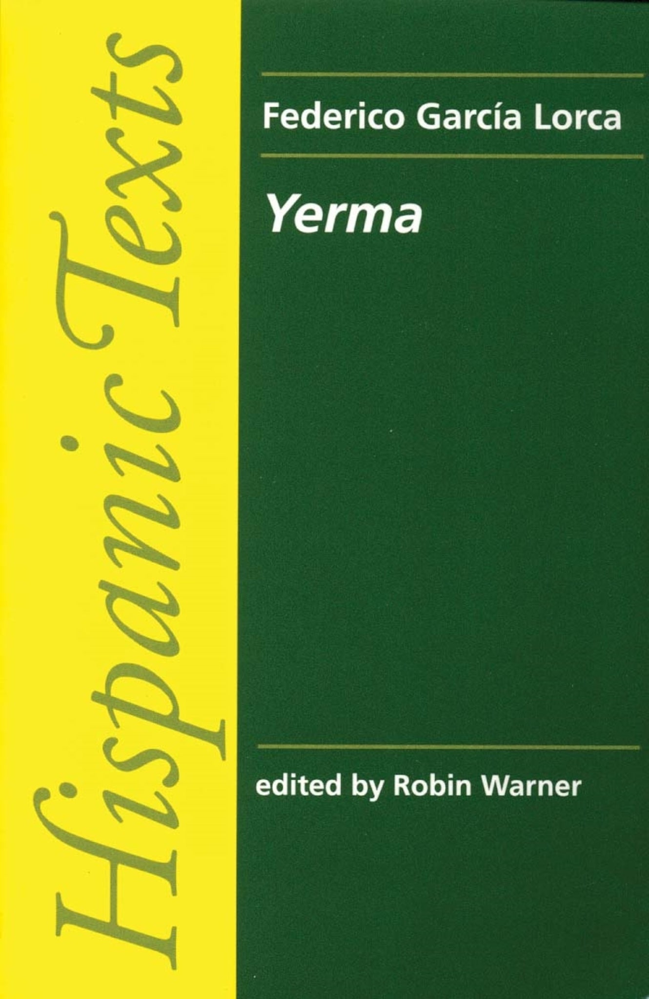 Cover image for Yerma ISBN 9780719041310