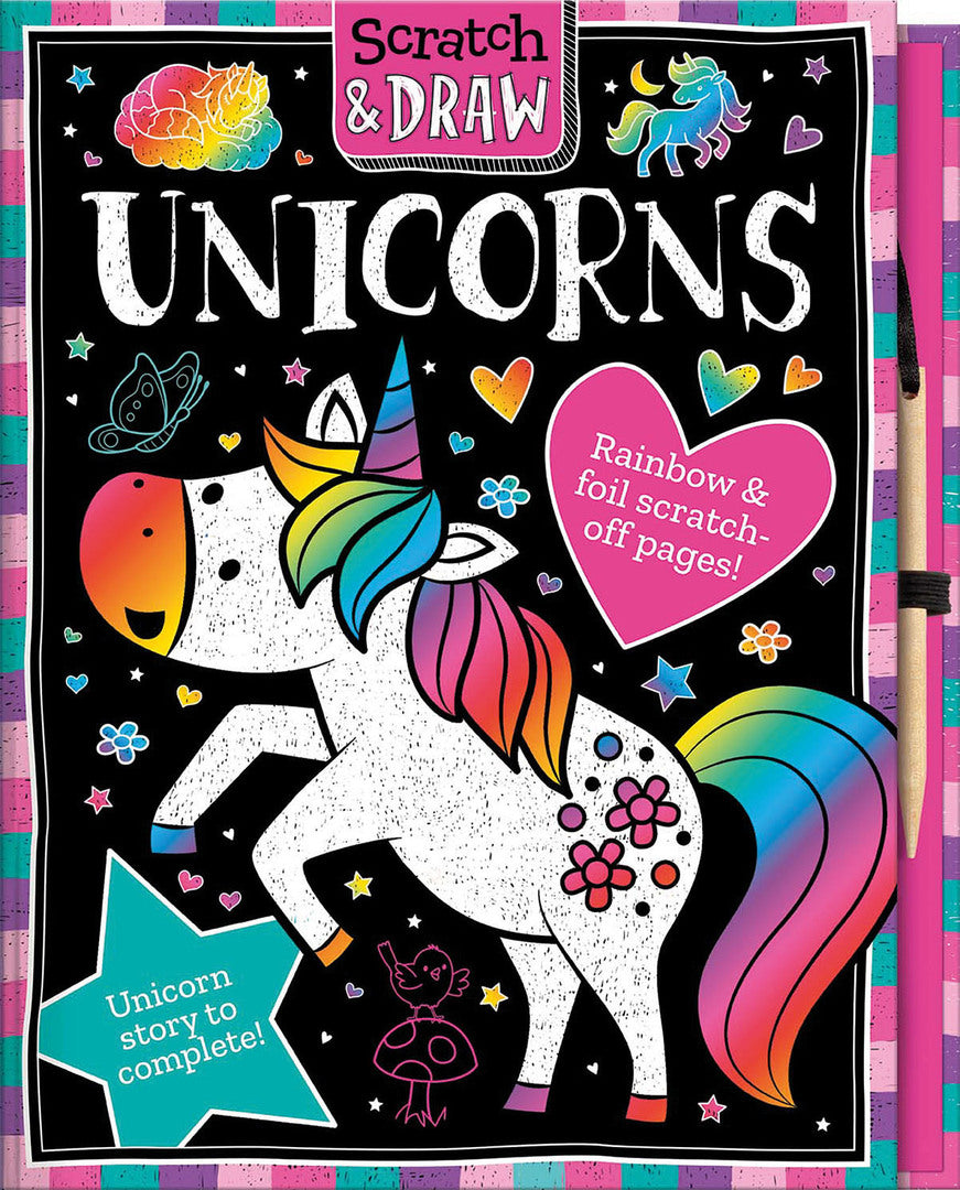 Cover image for Scratch and Draw Unicorns ISBN 9781801055505