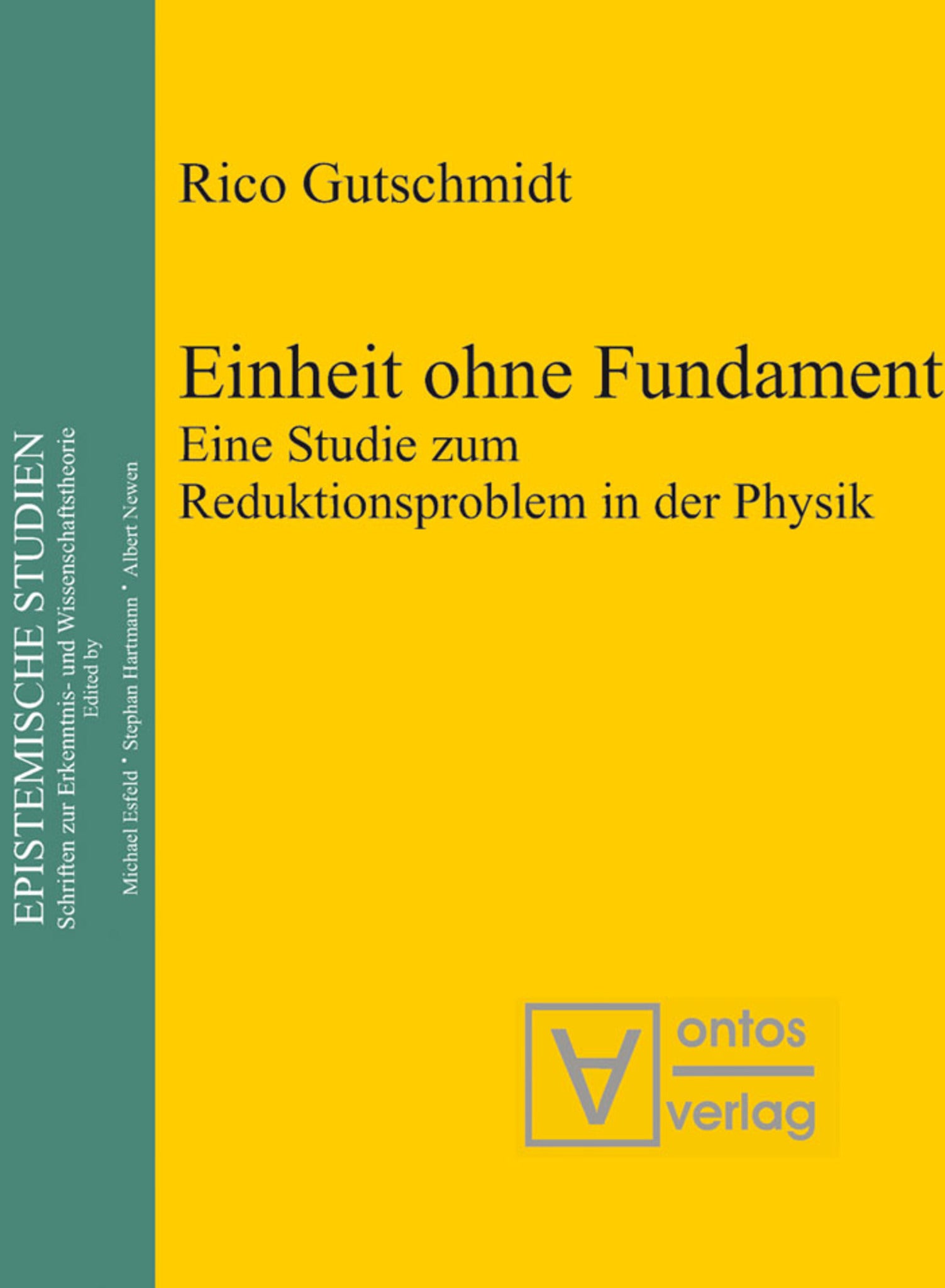 Cover image for Einheit ohne Fundament ISBN 9783110329360