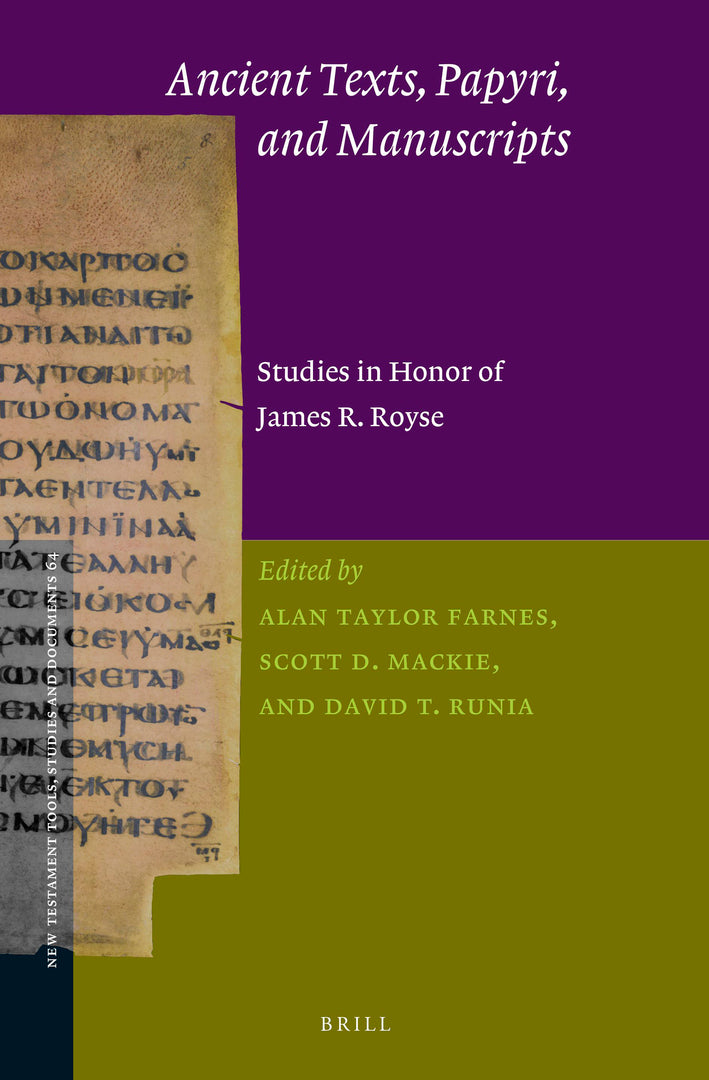 Cover image for Ancient Texts, Papyri, and Manuscripts ISBN 9789004465572