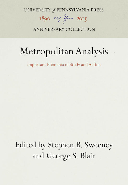 Metropolitan Analysis