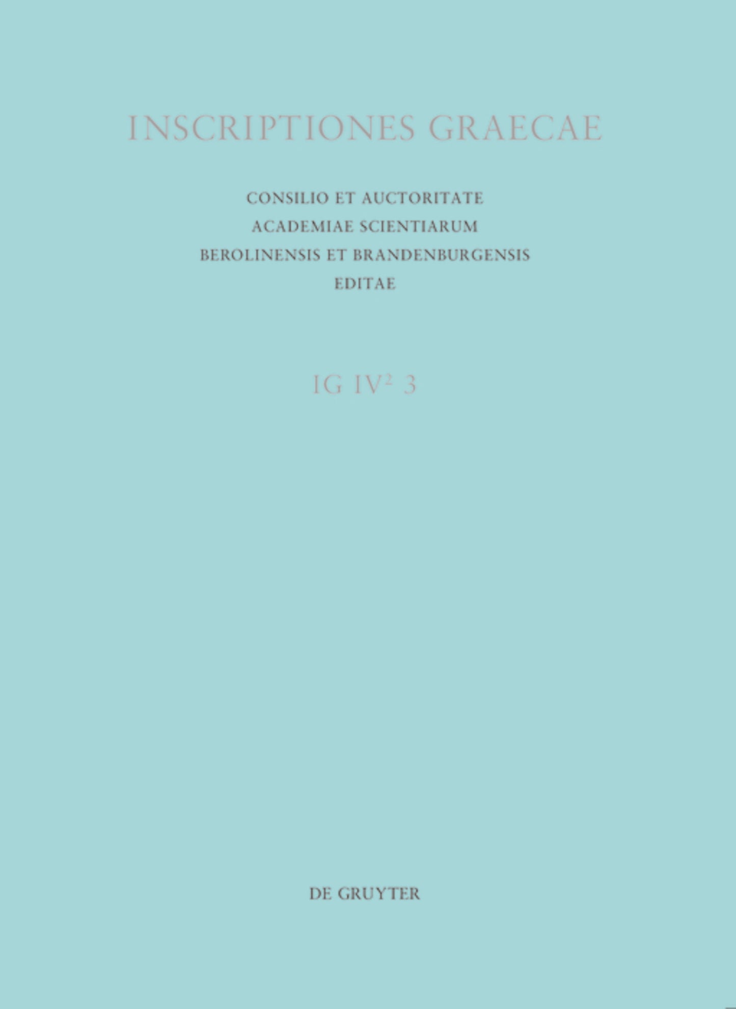 Inscriptiones Corinthiae saeculorum IV. V. VI.