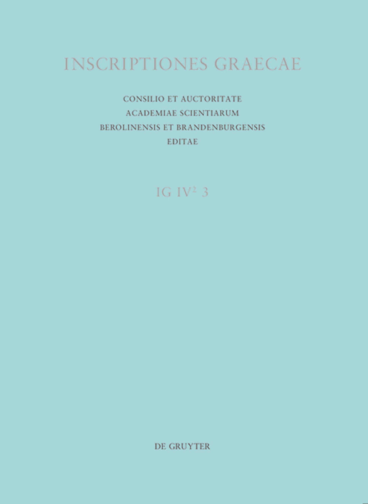 Inscriptiones Corinthiae saeculorum IV. V. VI.