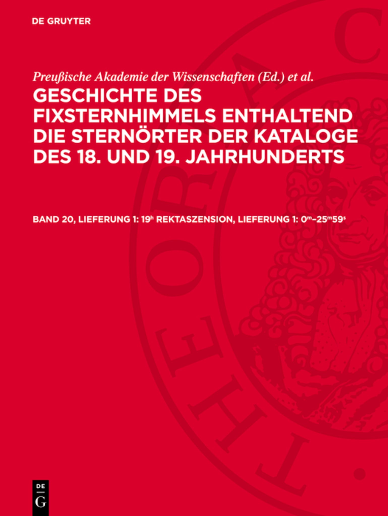 19h Rektaszension, Lieferung 1: 0m–25m59s