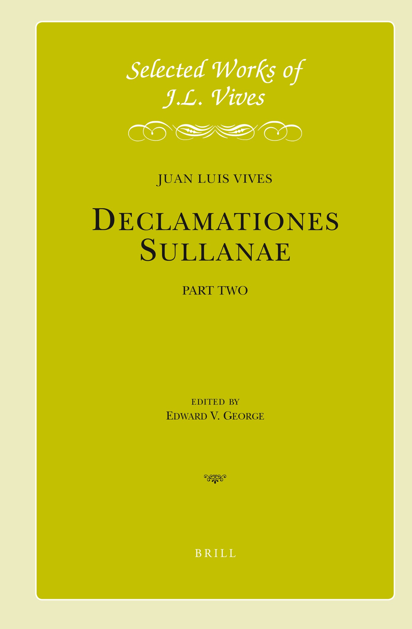 J.L. Vives: Declamationes Sullanae II