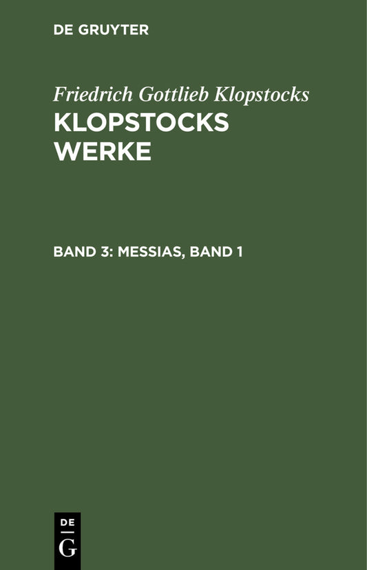 Messias, Band 1