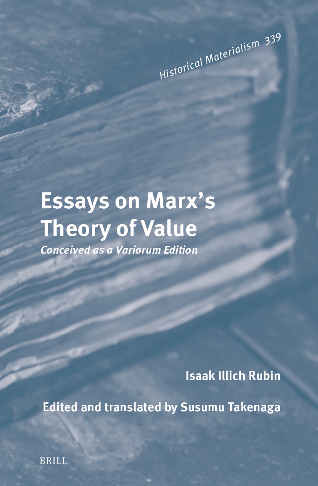 Cover image for Essays on Marx's Theory of Value ISBN 9789004721333
