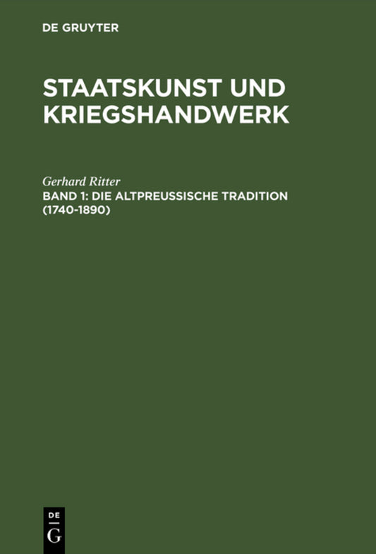 Die altpreußische Tradition (1740–1890)