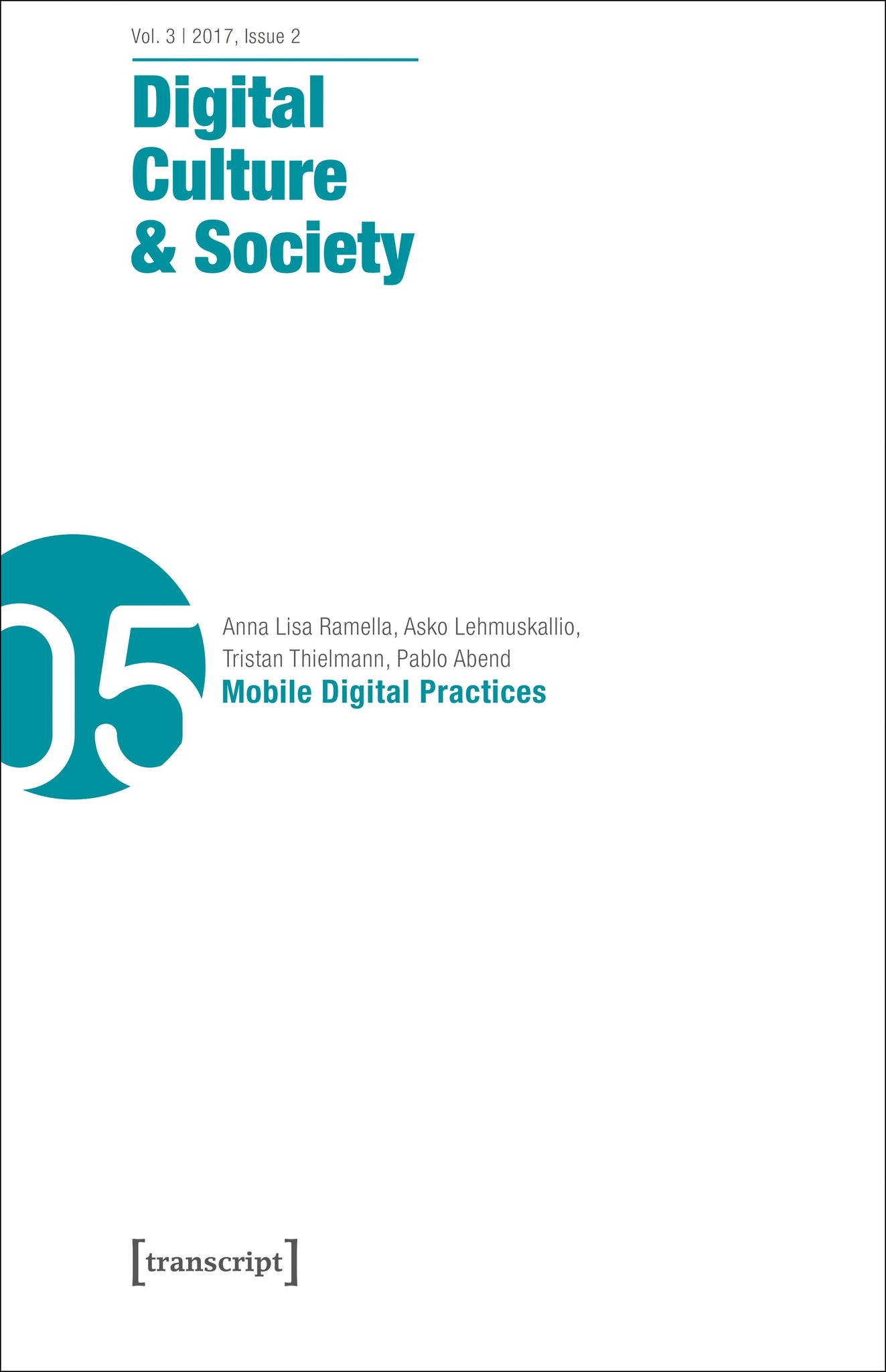 Cover image for Digital Culture & Society (DCS) ISBN 9783837638219