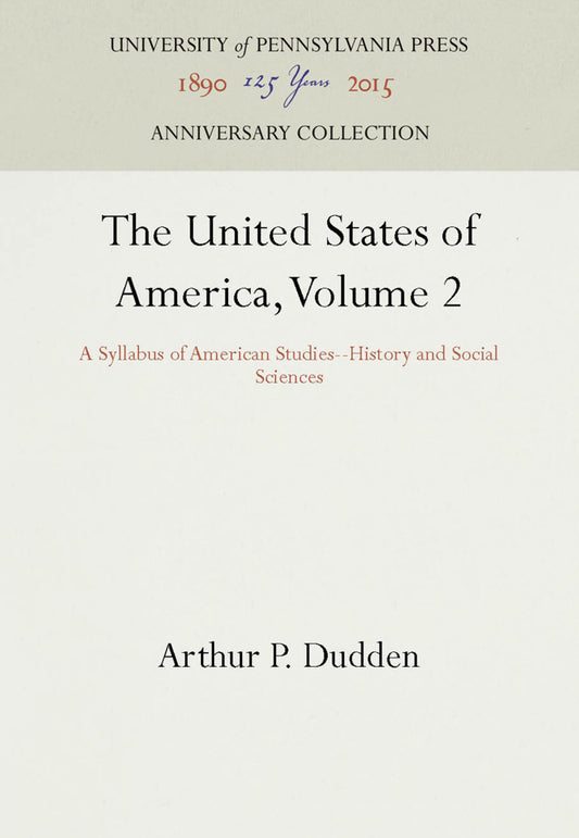 The United States of America, Volume 2