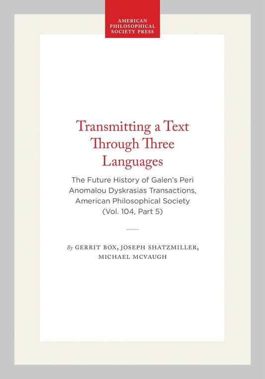 Transmitting a Text Through Three Languages