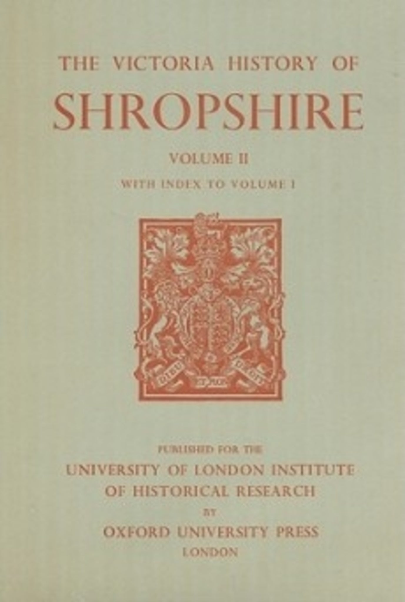 Cover image for A History of Shropshire ISBN 9780197227299
