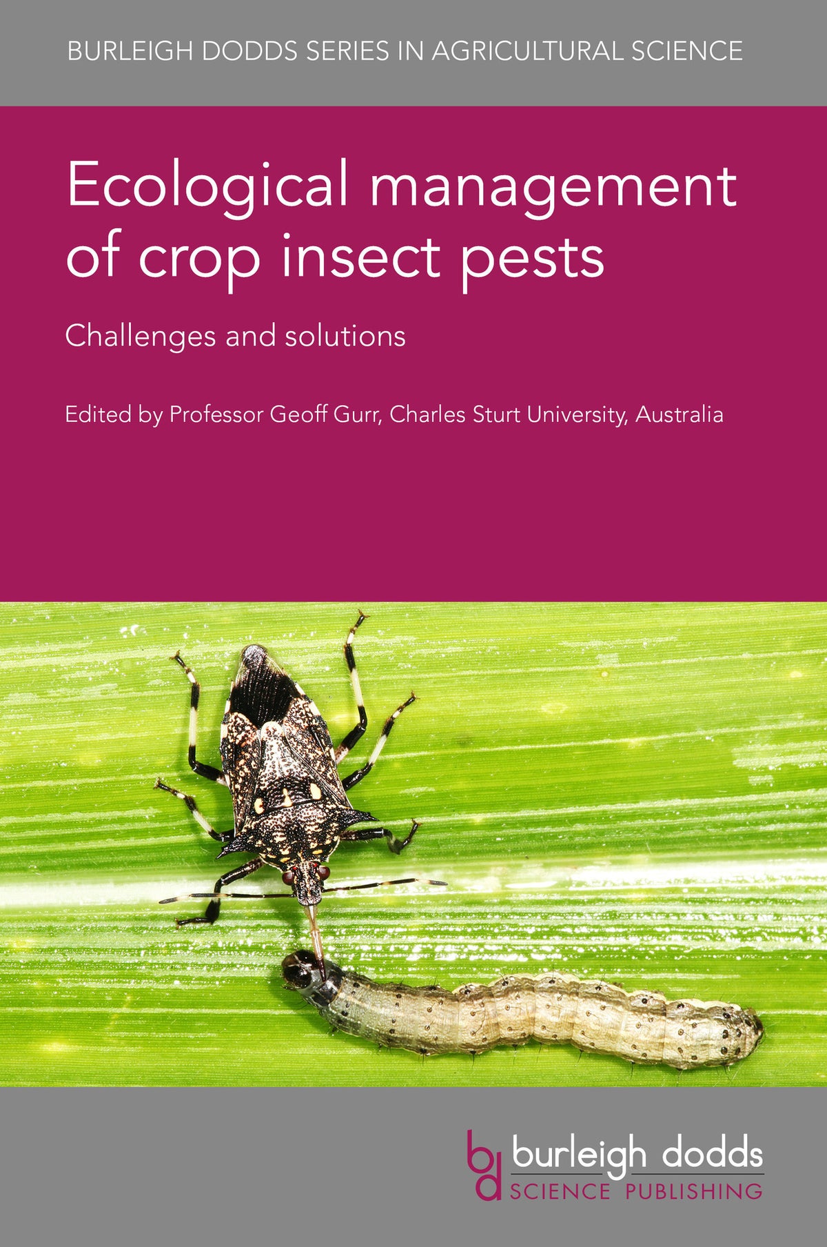 Cover image for Ecological management of crop insect pests ISBN 