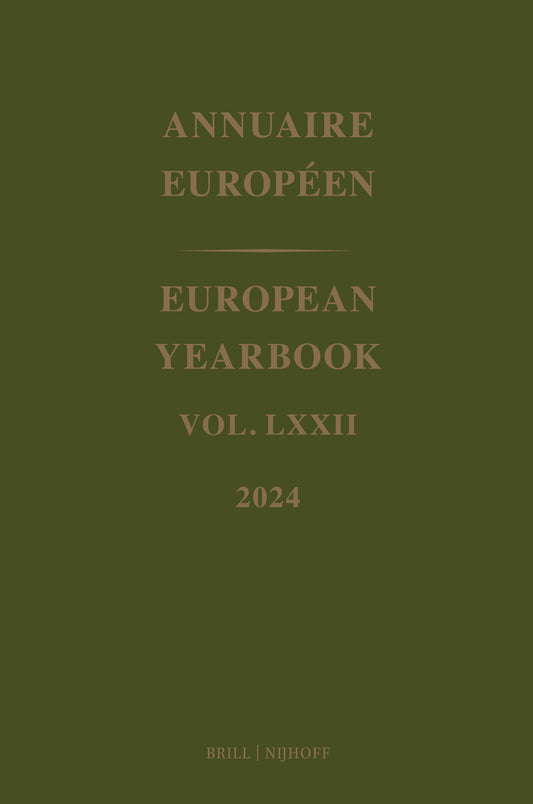European Yearbook / Annuaire Européen, Volume 72 (2024)