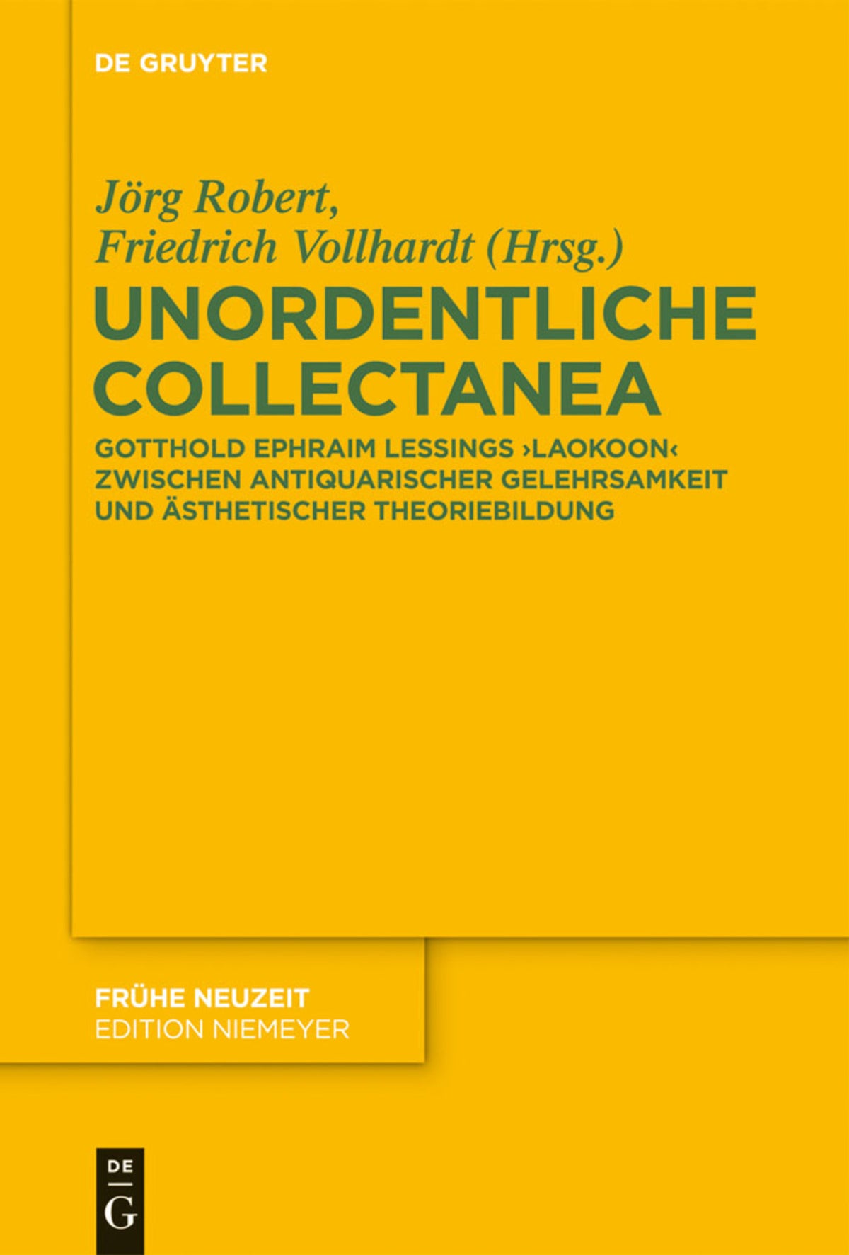 Cover image for Unordentliche Collectanea ISBN 9783110314403