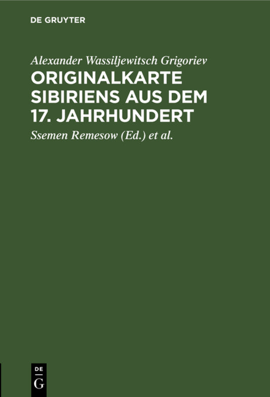 Originalkarte Sibiriens aus dem 17. Jahrhundert