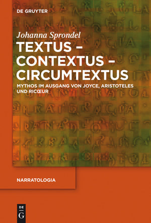 Cover image for Textus - Contextus - Circumtextus ISBN 9783110310917