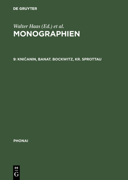 Knićanin, Banat. Bockwitz, Kr. Sprottau