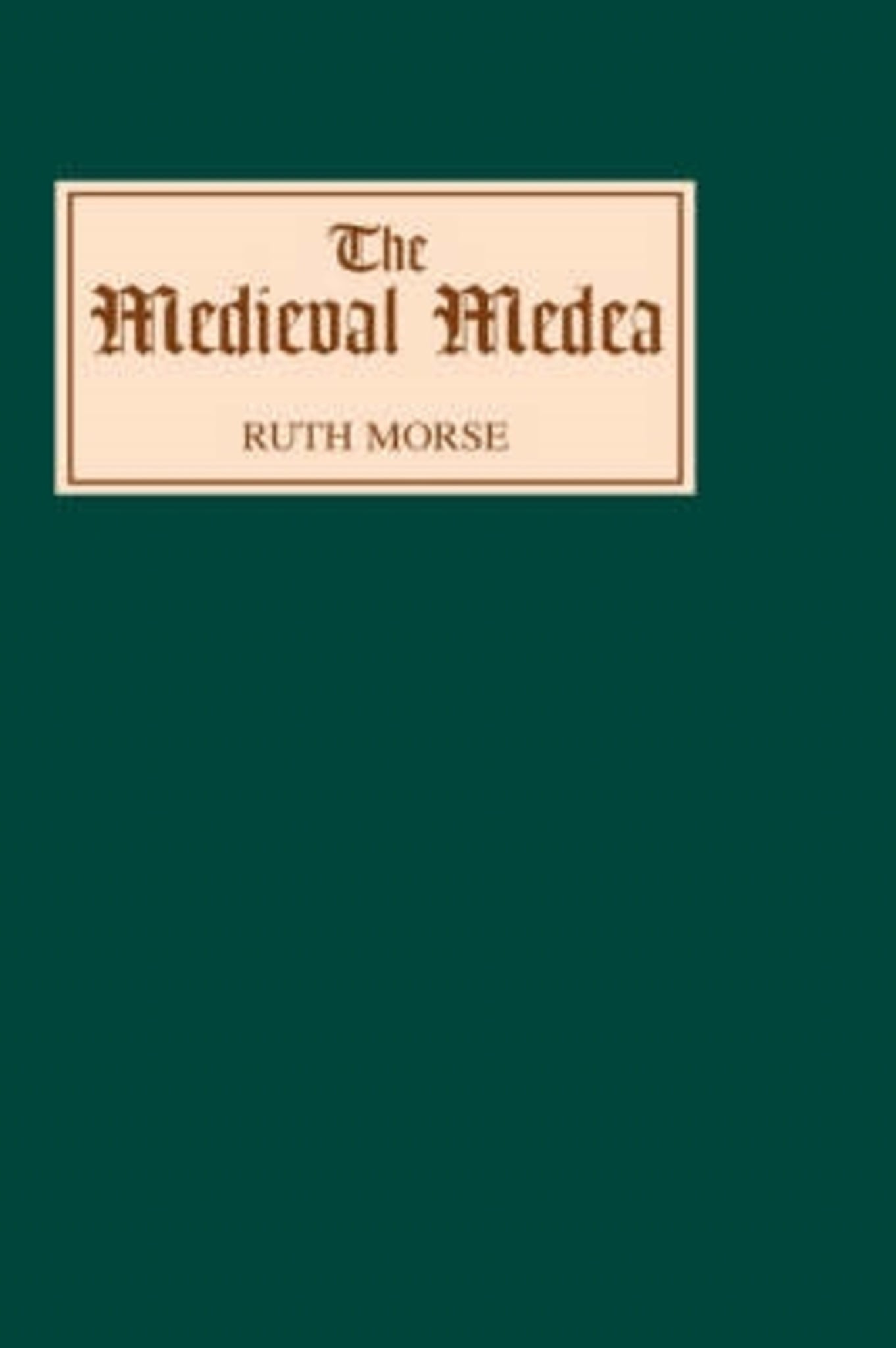 Cover image for The Medieval Medea ISBN 9780859914598