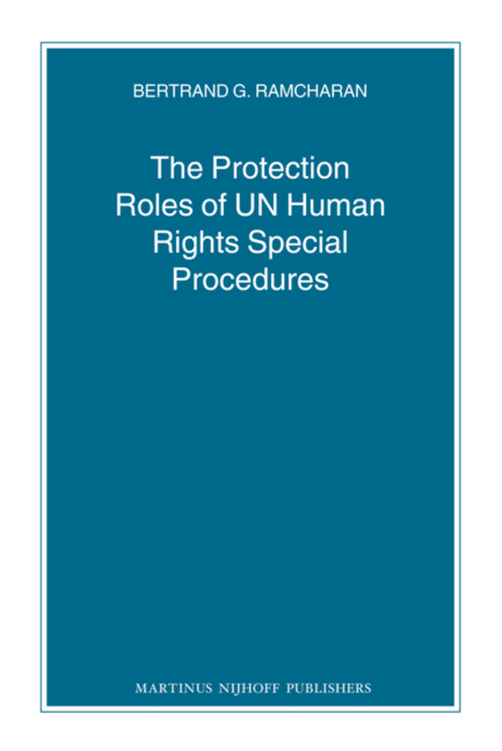 Cover image for The Protection Roles of UN Human Rights Special Procedures ISBN 9789004171473