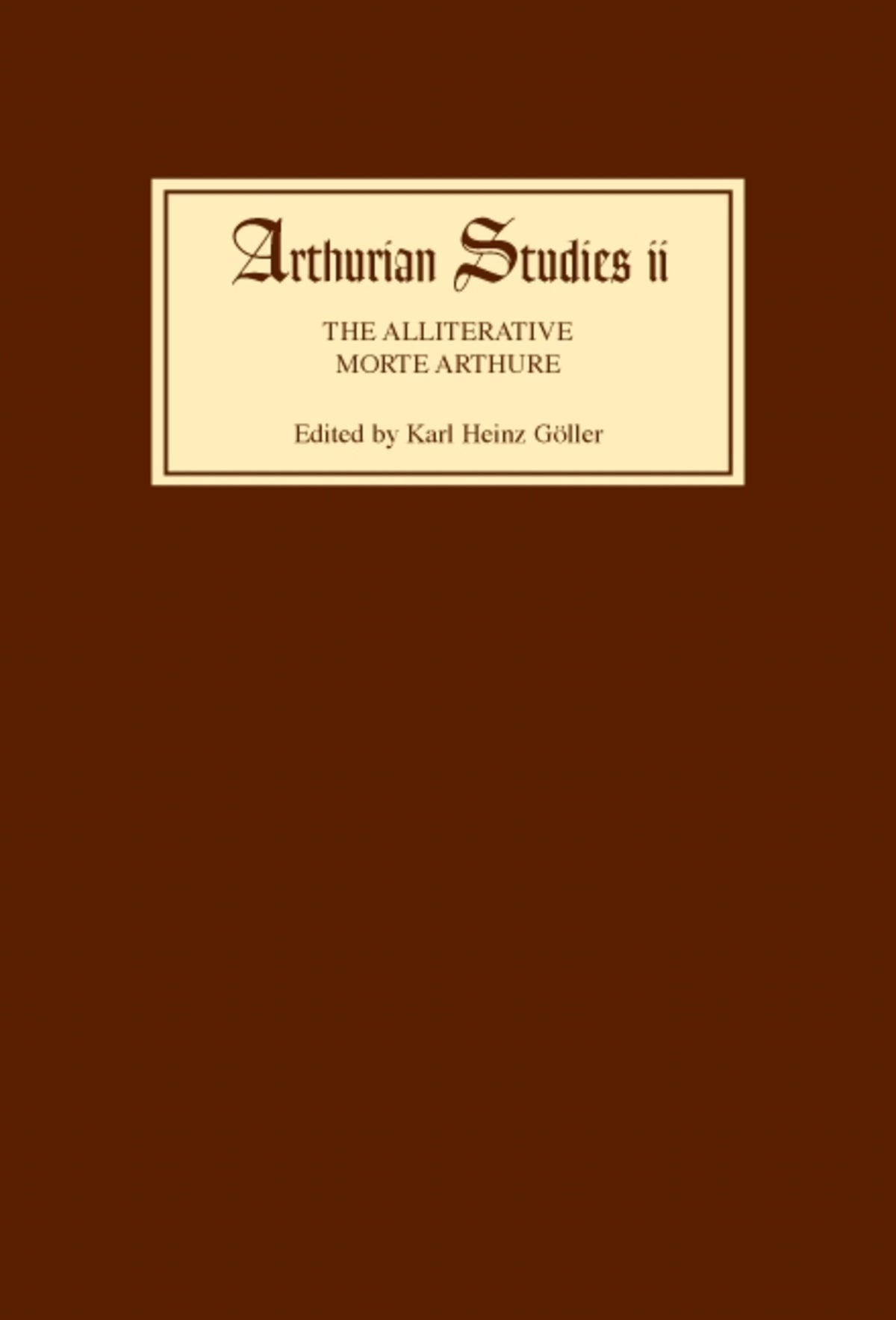 Cover image for The Alliterative Morte Arthure ISBN 9780859910750