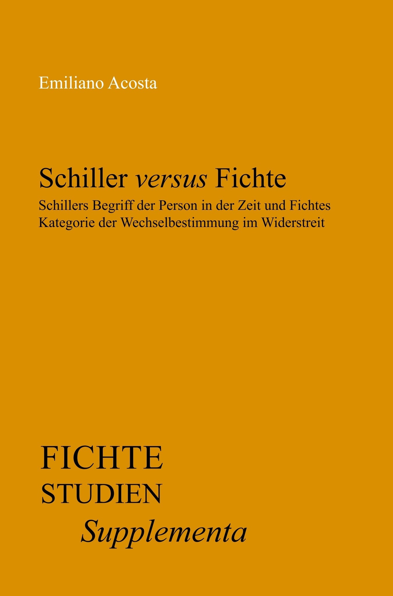 Schiller versus Fichte