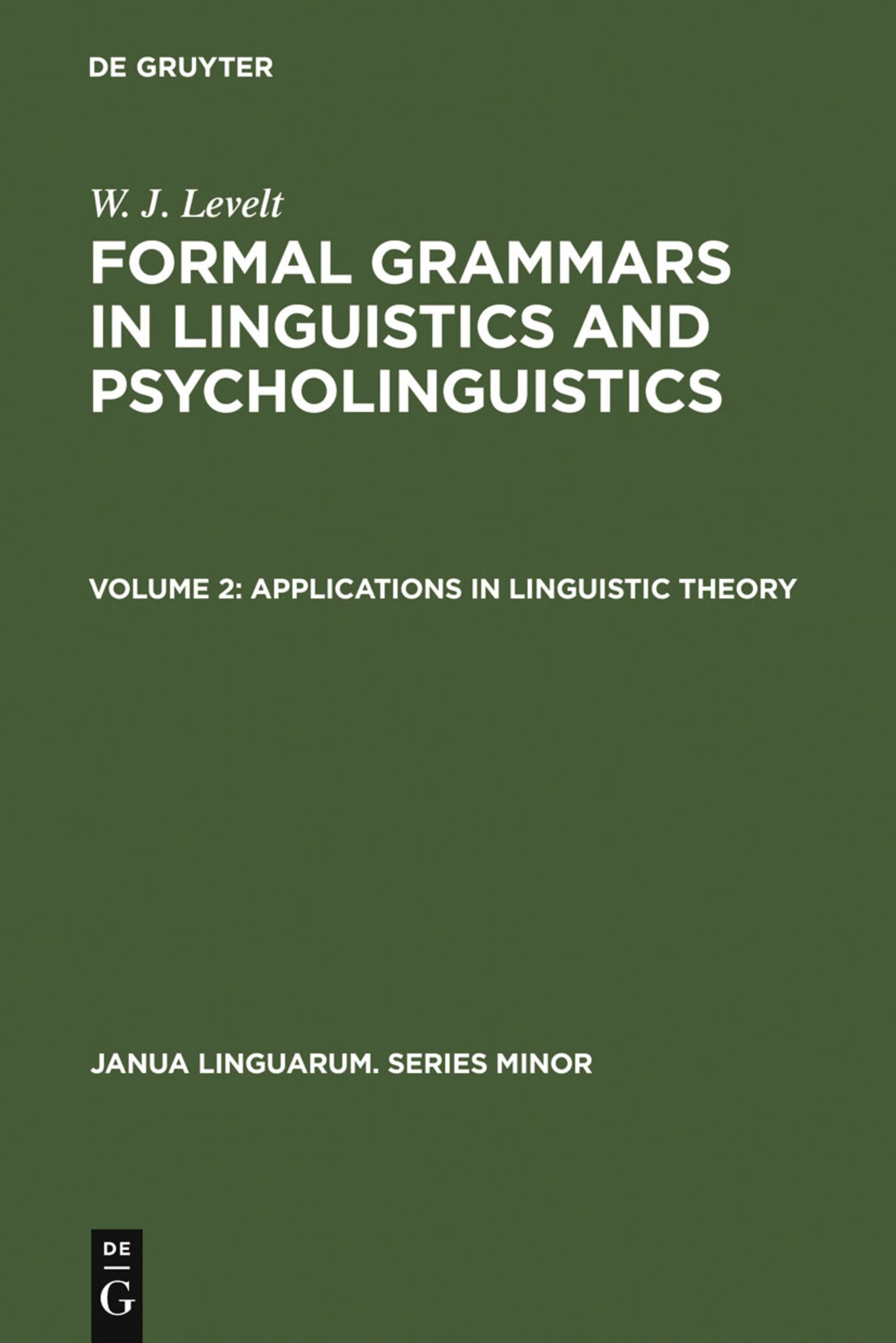 Cover image for Applications in Linguistic Theory ISBN 9789027927088