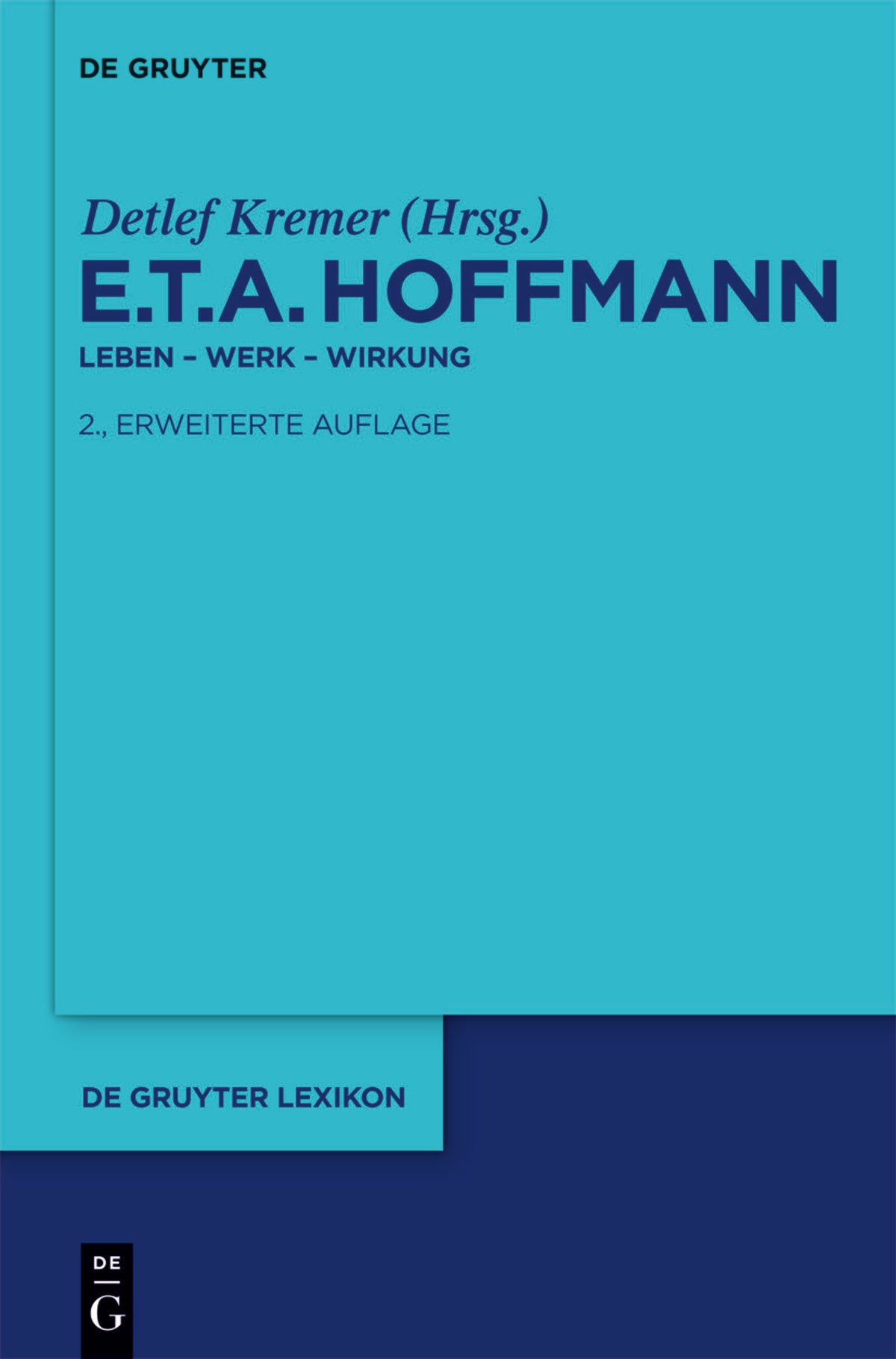 Cover image for E.T.A. Hoffmann ISBN 9783110229998