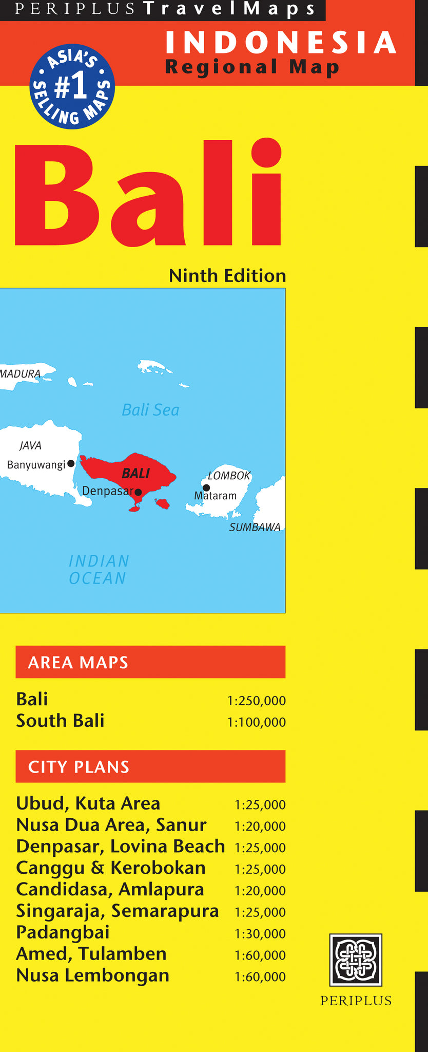 Cover image for Bali Travel Map Ninth Edition ISBN 9780794607395