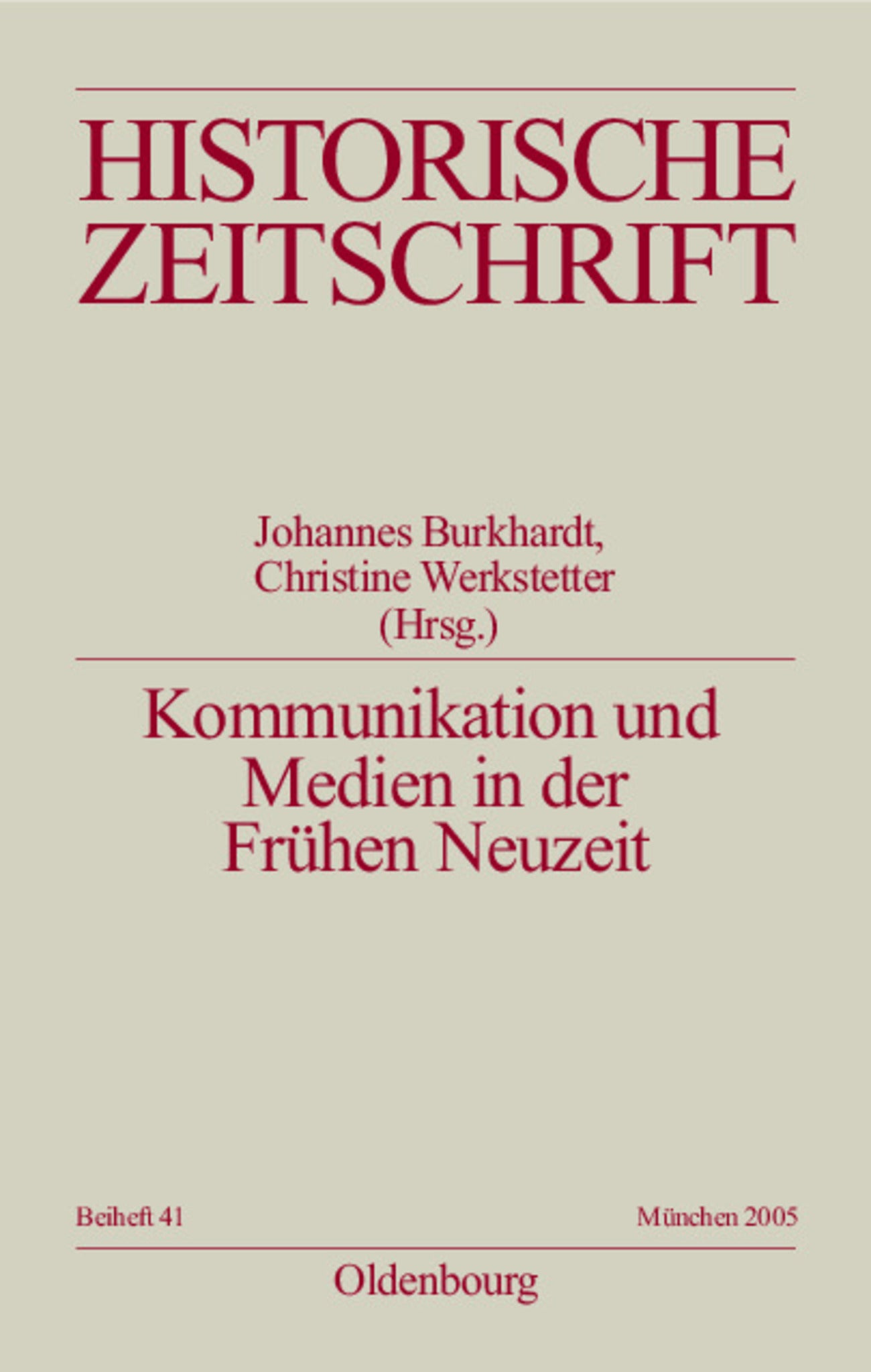 Kommunikation und Medien in der Frühen Neuzeit