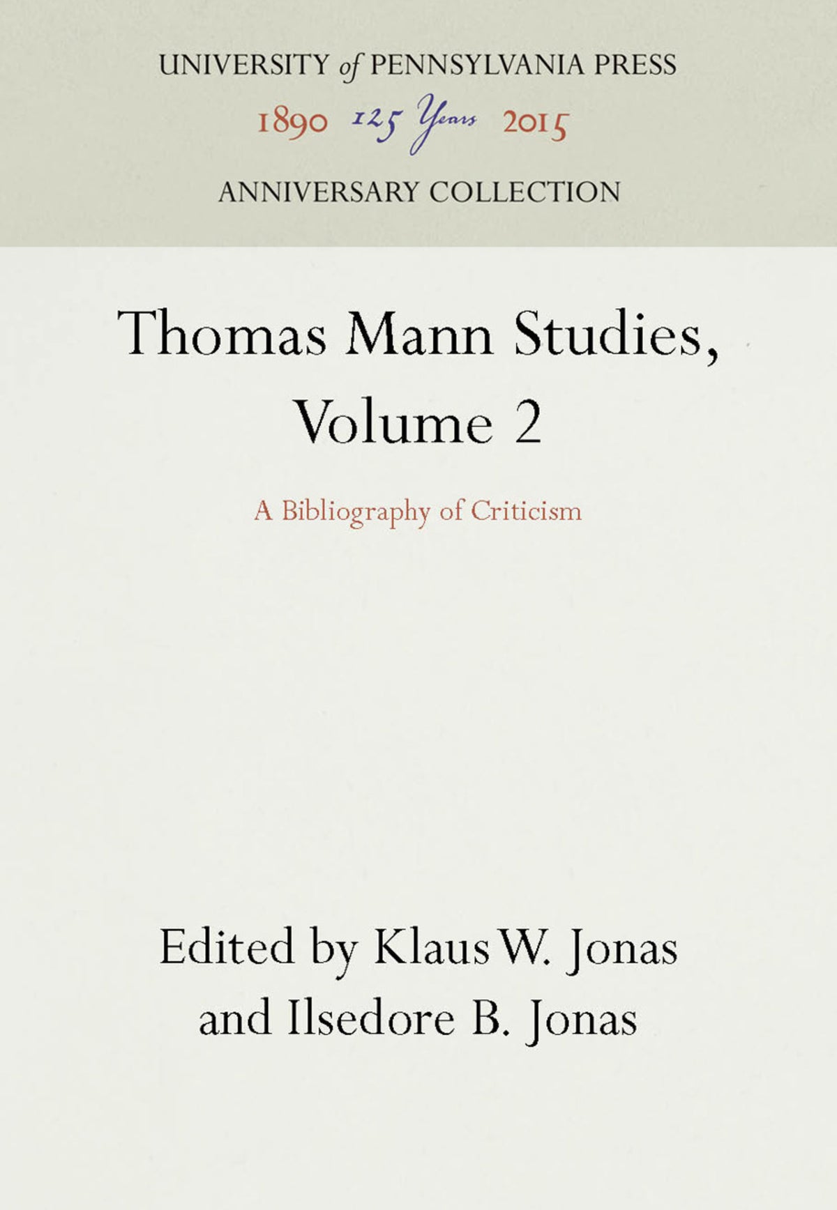 Thomas Mann Studies, Volume 2