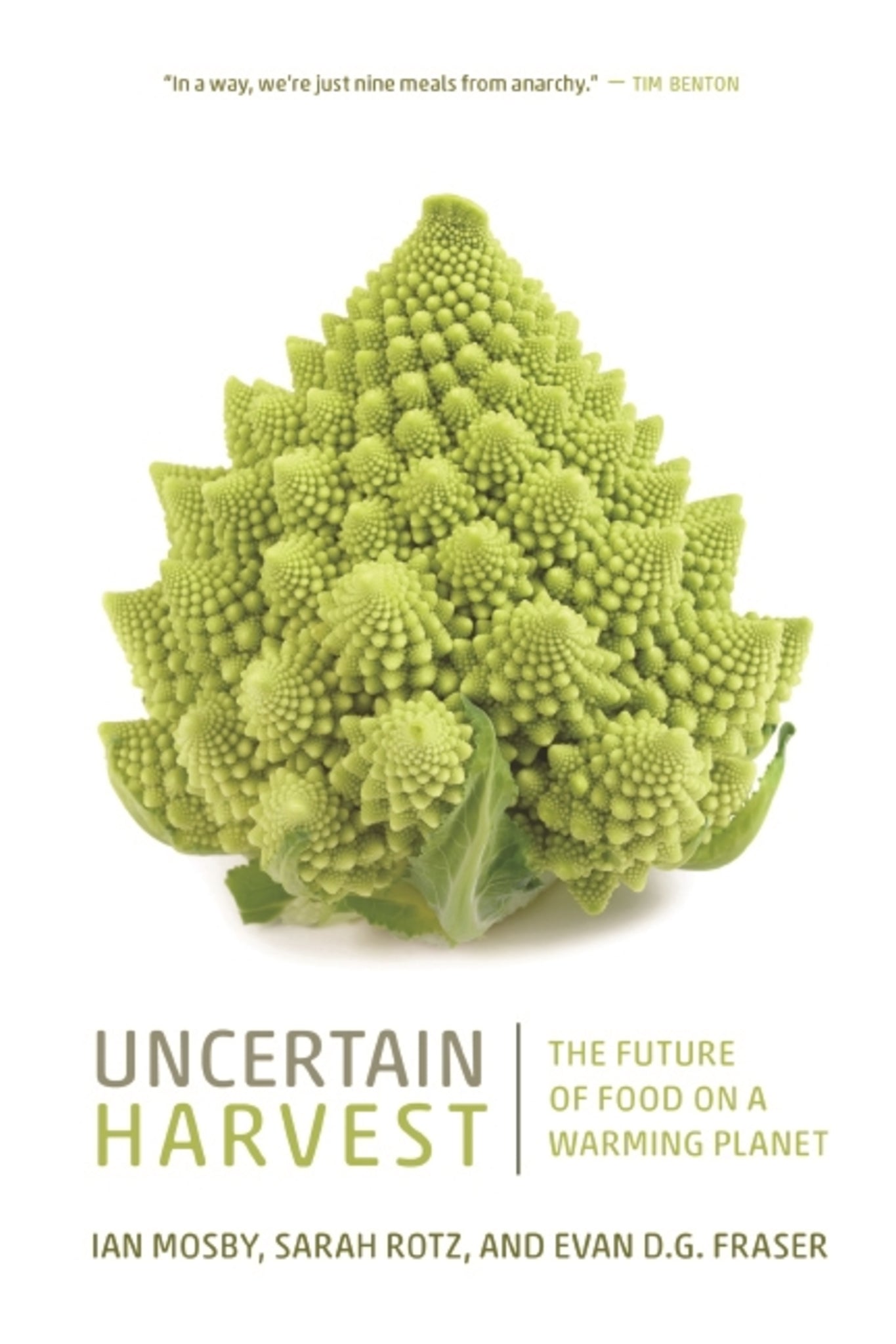 Cover image for Uncertain Harvest ISBN 9780889777224