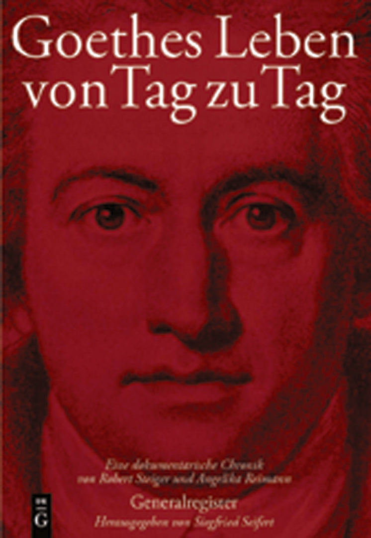 Cover image for Goethes Leben von Tag zu Tag ISBN 9783110199437