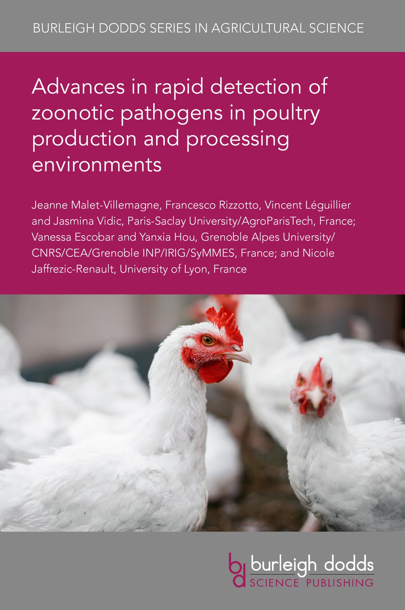 Cover image for Advances in rapid detection of zoonotic pathogens in poultry production and processing environments ISBN 9781835453759
