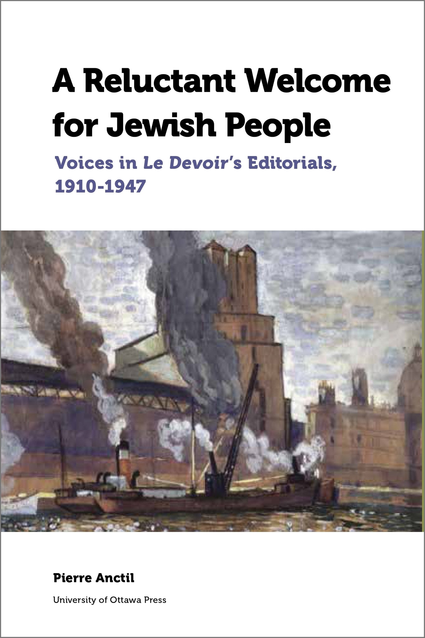 Cover image for A Reluctant Welcome for Jewish People ISBN 9780776627953