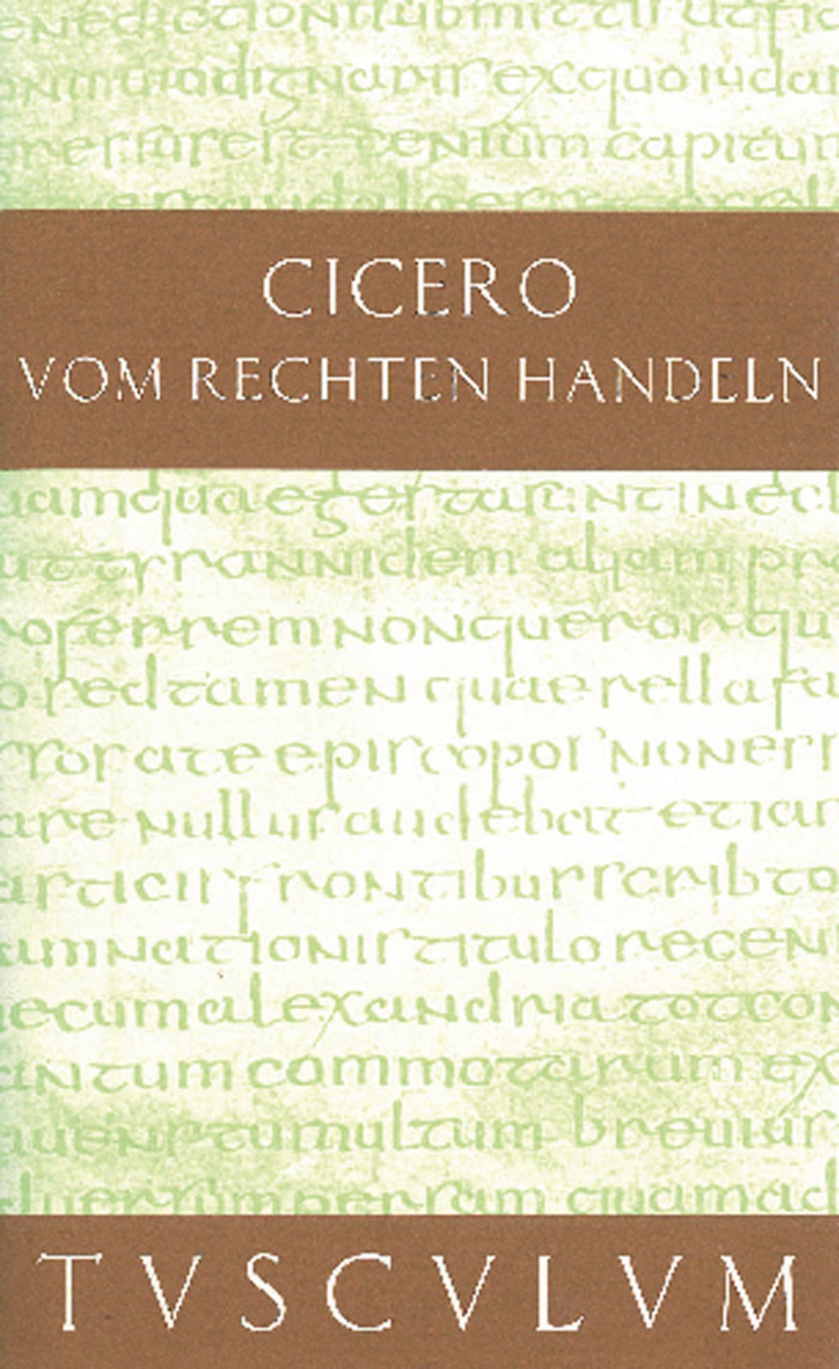Cover image for Vom rechten Handeln ISBN 9783050055411