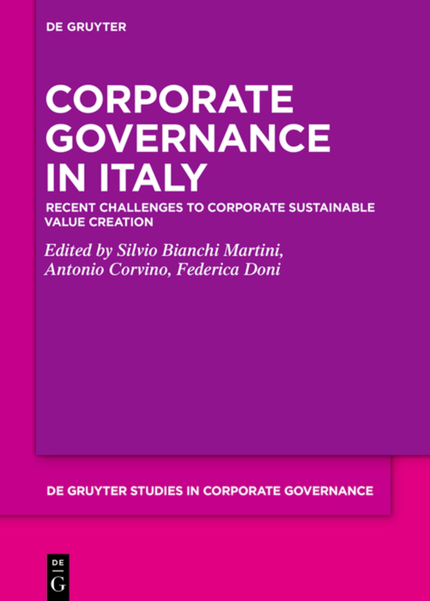 Corporate Governance in Italy