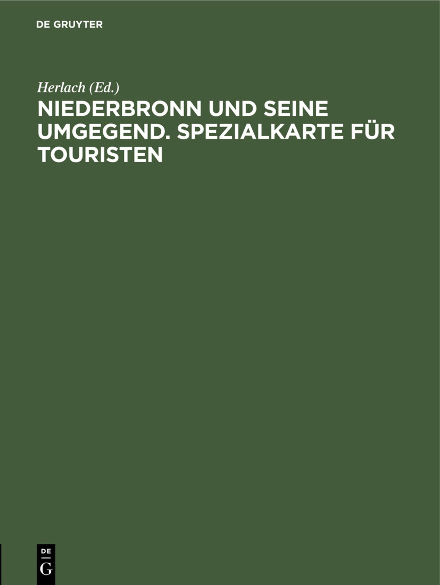 Niederbronn und seine Umgegend. Spezialkarte für Touristen